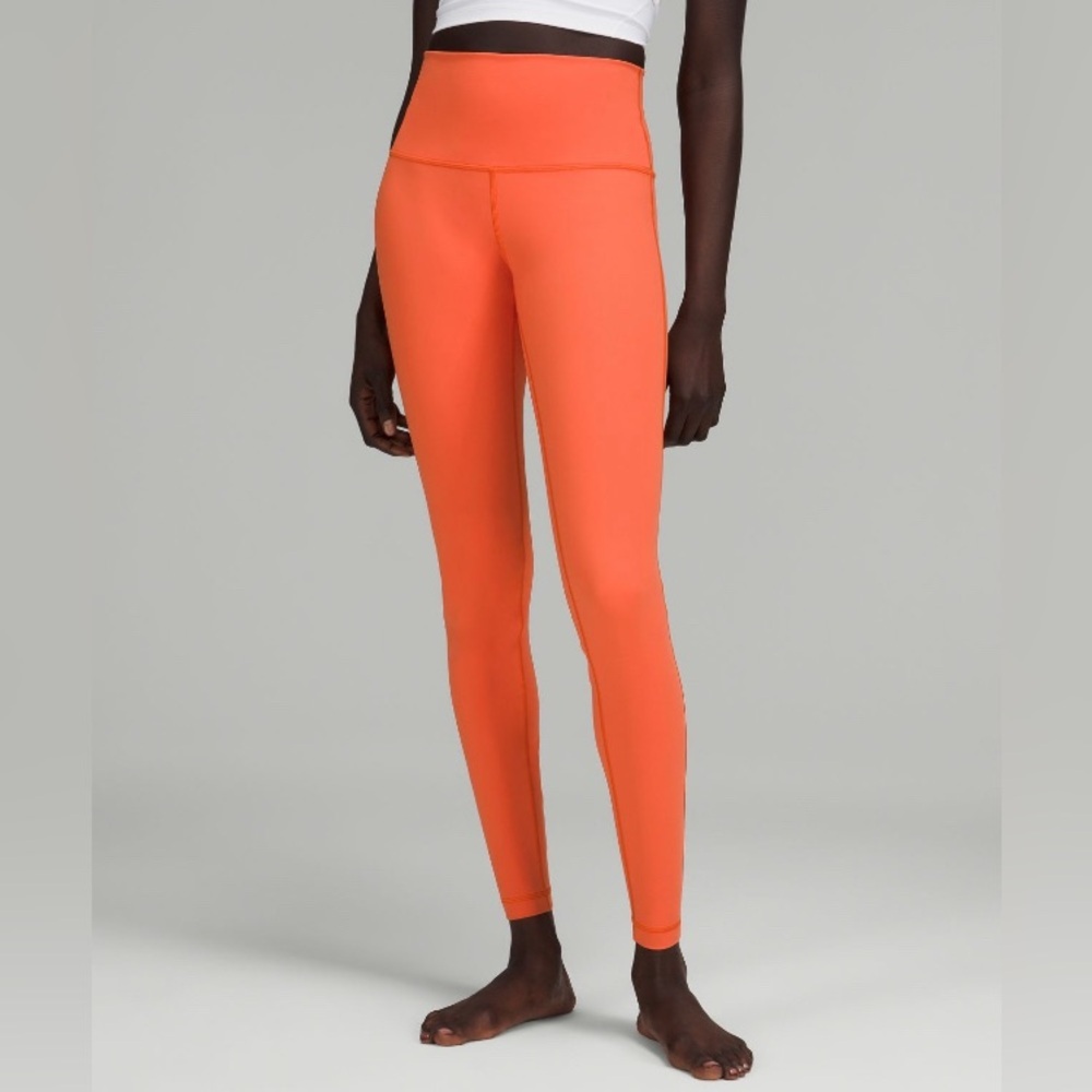 🍋Lululemon Wunder Under High-Rise Tight 28” *Full-On Luxtreme in Warm Coral! 🍋